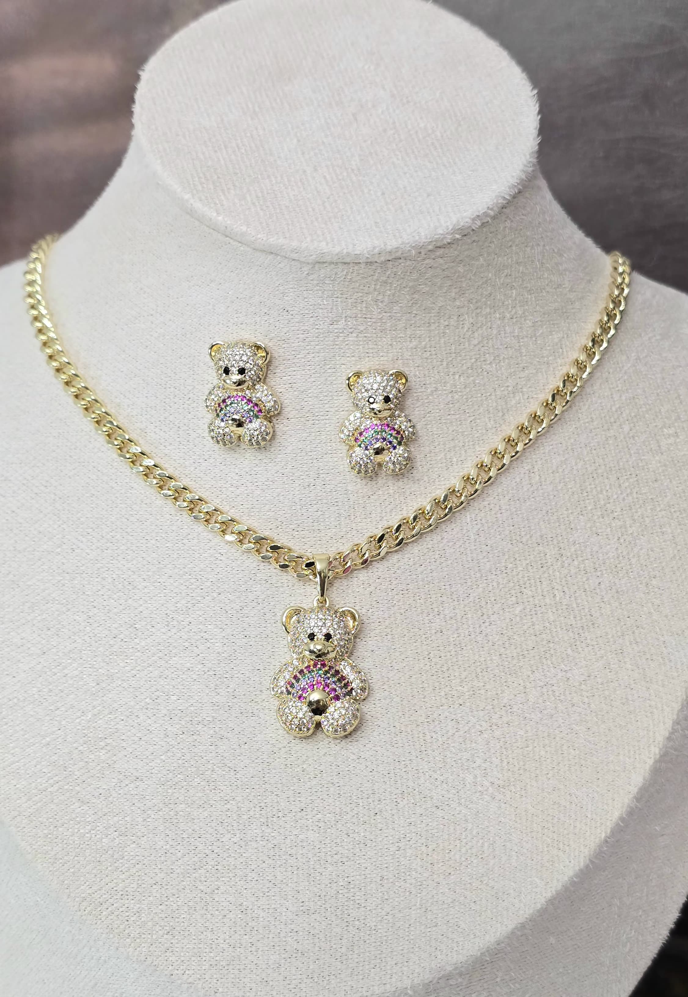 Set Oso Oro Laminado 14K